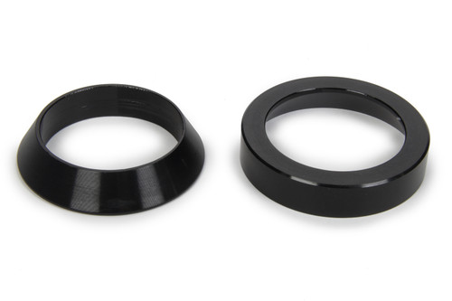 Axle Spacer - 0.5 in Thick - Cone - Female / Male - Aluminum - Black Anodized - Midget - Kit