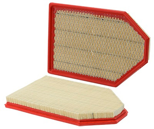 Air Filter Element - Panel - 14.232 in L x 9.118 in W x 1.468 in H - Paper - White - Various Dodge / Chrysler Applications 2011-22 - Each
