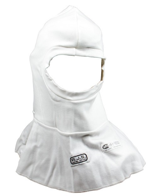 Head Sock - Open Face - SFI 3.3 - Double Layer - Nomex - White - One Size Fits All - Each