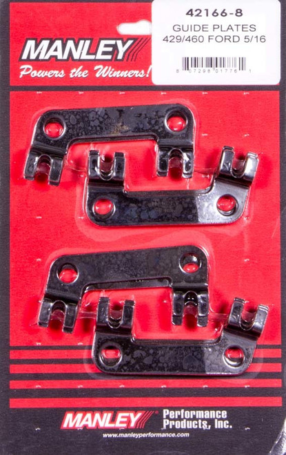 Pushrod Guide Plate - 5/16 in Pushrod - Raised - Steel - Black Oxide - Big Block Ford - Set of 8 Pushrod Guide Plate - 5/16 in Pushrod - Raised - Steel - Black Oxide - Big Block Ford - Set of 8