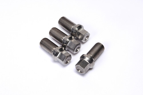 U-Joint Strap Bolt - 7/16-20 in Thread - 7/8 in Long - Hex Head - Titanium - Natural - Universal - Set of 4