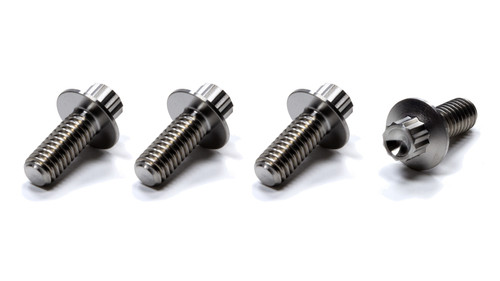 Fuel Cell Mounting Bolt - 5/16-18 in Thread - 12 Point Head - Titanium - Natural - Set of 4