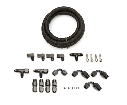 Steam Vent Kit - Fitting / Hardware / Hose - 4 Corner - Black - GM LS-Series - Kit Steam Vent Kit - Fitting / Hardware / Hose - 4 Corner - Black - GM LS-Series - Kit