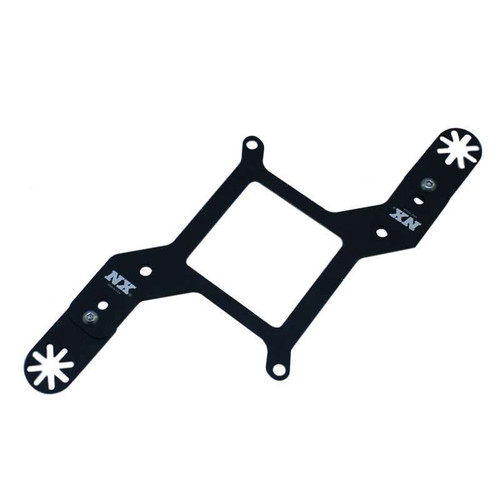 Nitrous Solenoid Bracket - Flange Style - 2 Solenoid - Aluminum - Black Anodized - Square Bore - Each