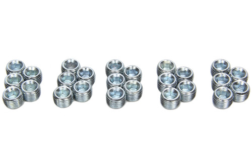 Fitting - Plug - 1/4 in NPT - Allen Head - Oil Relief Hole - Steel - Natural - Set of 25