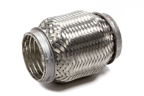 Exhaust Flex Pipe - TurboFlex - Weld-On - Flexible - 2 in Inlet - 2 in Outlet - 4 in Long - Stainless - Each Exhaust Flex Pipe - TurboFlex - Weld-On - Flexible - 2 in Inlet - 2 in Outlet - 4 in Long - Stainless - Each