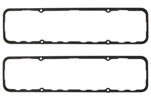 Valve Cover Gasket - 0.094 in Thick - Steel Core Fiber - 18 / 23 Degree Heads - Small Block Chevy - Pair