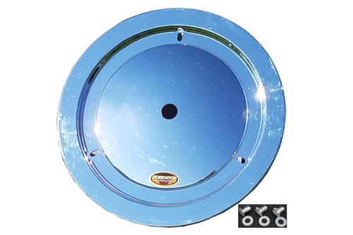 Mud Cover - Ultimate Real - Bolt-On - Hardware Included - Cover Only - Plastic - Chrome - 15 in Wheels - Each