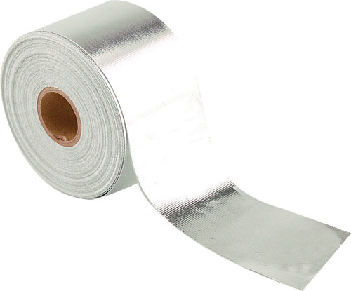 Heat Barrier Tape - Cool Tape - 2 in Wide - 60 ft Roll - Self Adhesive Backing - Aluminized Fiberglass Cloth - Silver - Each