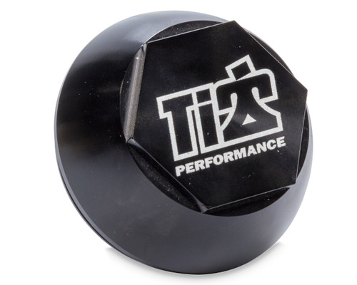Drive Flange Dust Cover - Screw-On - Ti22 Logo - Aluminum - Black Anodized - Ti22 Aluminum Front Hubs - Each