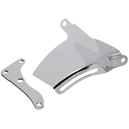 Alternator Bracket - O.E. Style - Passenger Side - Mid Mount - Intake / Water Pump Mount - Steel - Chrome - Long Water Pump - Small Block Chevy - Each