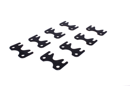 Pushrod Guide Plate - 5/16 in Pushrod - Flat - Steel - Black Oxide - GM LS-Series - Set of 8