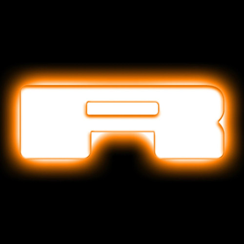 Illuminated Letter Badge - LED - Letter R - Stick-On - Amber Light - White - Each