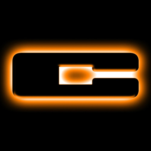 Illuminated Letter Badge - LED - Letter C - Stick-On - Amber Light - Black - Each