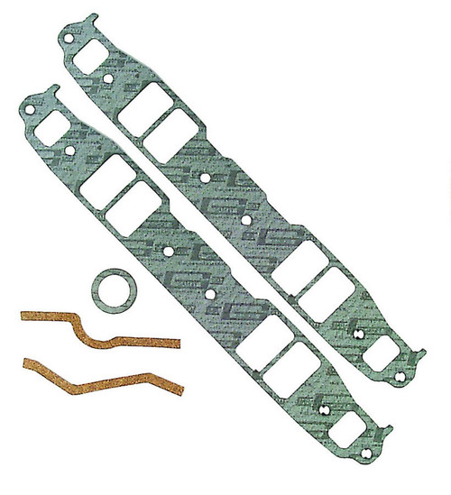 Intake Manifold Gasket - Performance - 0.12 in Thick - 1.31 x 2.1 in Rectangular Port - Composite - Small Block Chevy - Kit