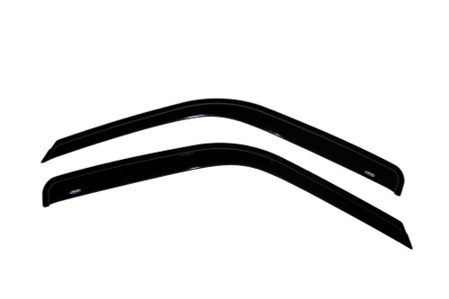 Side Window Visor - Original Ventvisor - Stick-On - Front - Plastic - Dark Smoke - GM Fullsize SUV / Truck 1988-2000 - Pair