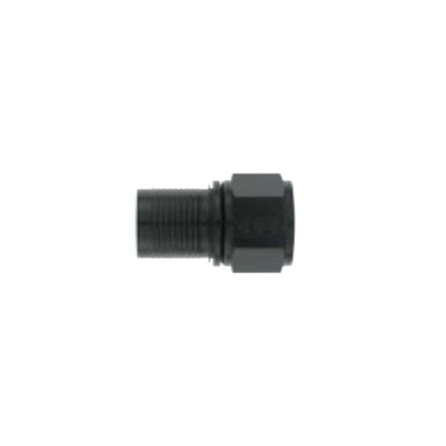 Fitting - Hose End - Straight - 16 AN Hose to 16 AN Female - Swivel - Aluminum - Black Anodized - Each