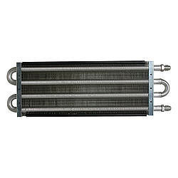 Fluid Cooler - Thin Line - 15.5 x 5 x 0.75 in - Tube Type - 6 AN Male Inlet / Outlet - Aluminum - Natural - Each