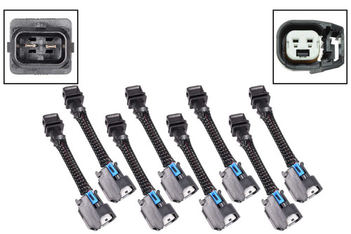Fuel Injector Harness Adapter - EV1 to USCAR EV6 - Set of 8