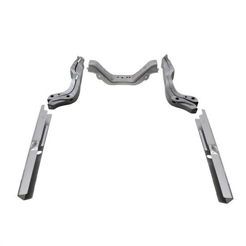 Frame Rail Brace - Weld-On - Steel - Natural - GM A-Body 1968-72 - Kit