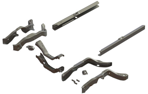Frame Rail Brace - Weld-On - Steel - Natural - GM A-Body 1968-72 - Kit