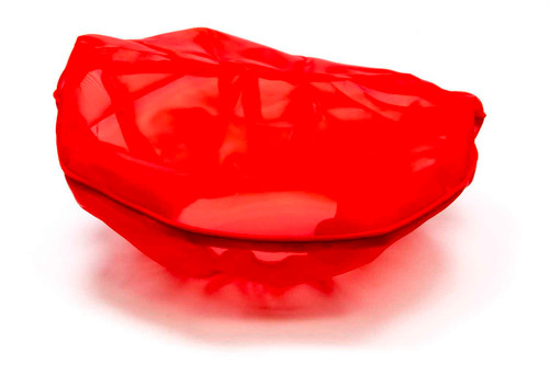 Air Filter Wrap - Pre Filter - Round - 14 in Diameter - 4 in Tall - Top - Outerwears Logo - Polyester - Red - Each