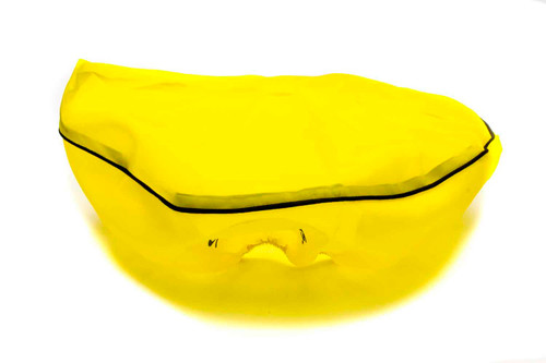 Air Filter Wrap - Pre Filter - Round - 14 in Diameter - 4 in Tall - Top - Outerwears Logo - Polyester - Yellow - Each