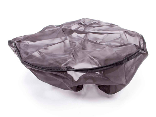 Air Filter Wrap - Pre Filter - Round - 14 in Diameter - 6 in Tall - Top - Outerwears Logo - Polyester - Black - Each