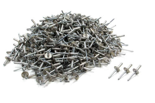 Rivet - Avex Style - 5/8 in Head - 3/16 in Steel Mandrel - 1/2 in Grip Range - Aluminum - Natural - Set of 500