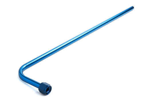 Nitrous Blow Down Tube - 20 in Long - 8 AN Female Thread - Aluminum - Blue Anodized - Each