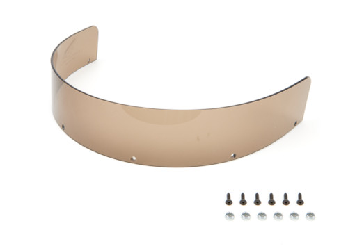 Hood Scoop Extension - MD3 - 3 in Tall - 18 in Wide - Polycarbonate - Tinted - Five Star Hood Scoops - Each Hood Scoop Extension - MD3 - 3 in Tall - 18 in Wide - Polycarbonate - Tinted - Five Star Hood Scoops - Each