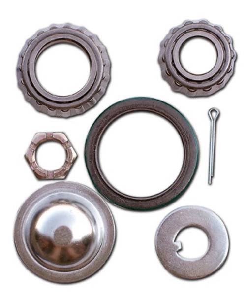 Wheel Bearing Kit - Inner and Outer - Hub Seal / Spindle Nut / Dust Cap / Cotter Pin - Steel - Hybrid - Kit