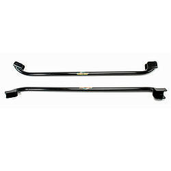 Subframe Connectors - Weld-On - 1-5/8 in OD x 0.125 Tubing - Steel - Black Powder Coat - Convertible - Ford Mustang / Mercury Cougar 1967-73 - Kit