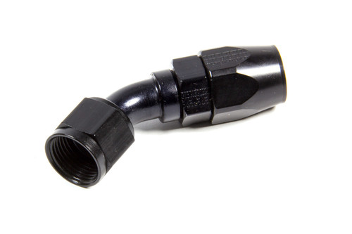 Fitting - Hose End - 3000 Series - 45 Degree - 10 AN Hose to 10 AN Female - Aluminum - Black Anodized - Each