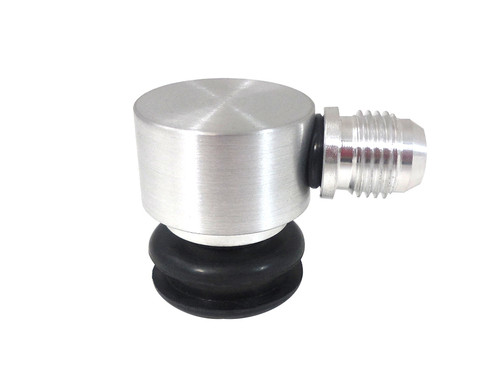 Check Valve - 6 AN Male Inlet - Aluminum - Natural - Each Check Valve - 6 AN Male Inlet - Aluminum - Natural - Each