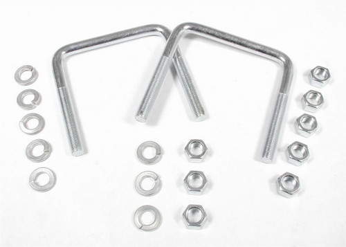 Traction Bar U-Bolt - 3/8 in OD - 3-1/2 in Center to Center Hardware - Steel - Zinc Oxide - Lakewood Traction Bars - Pair Traction Bar U-Bolt - 3/8 in OD - 3-1/2 in Center to Center Hardware - Steel - Zinc Oxide - Lakewood Traction Bars - Pair