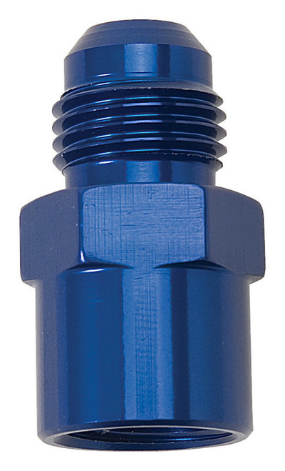 Fitting - Adapter - Straight - 6 AN Female O-Ring to 14 mm x 1.50 Male - Aluminum - Blue Anodized - Each
