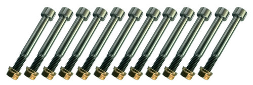 Nerf Bar / Bumper Fastener - 10-32 Thread - 1.5 in Long - Nuts - Titanium - Natural - Sprint Car - Kit