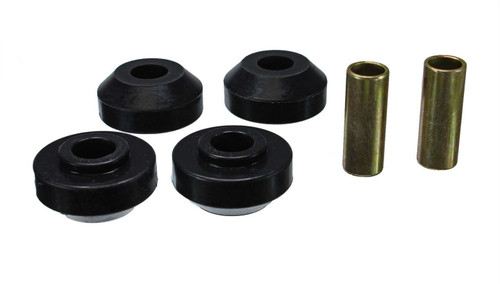 Strut Rod Bushing - Hyper-Flex - Front - Polyurethane / Steel - Black / Cadmium - Ford / Mercury 1966-80 - Kit
