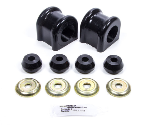 Sway Bar Bushing - Hyper-Flex - Front - 32 mm Bar - Polyurethane / Steel - Black / Cadmium - Dodge Ram Fullsize Truck 2003-09 - Kit