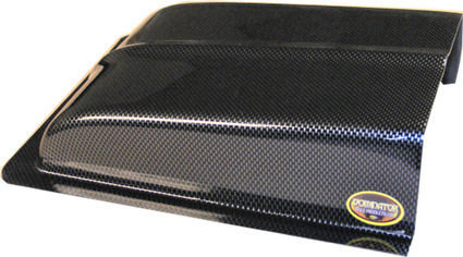 Oil Cooler Scoop - 3 in Tall - 7 in Wide - 11 in Long - Plastic - Carbon Fiber Look - Each