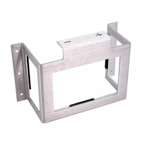 Battery Tray - Lay-Down - 10.1 in Length x 6.25 in Wide x 3.1 in Height - 0.125 in Thick - Hardware Included - Aluminum - Brushed - Braille Batteries - G20 - Each