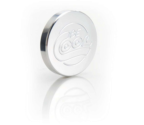 Radiator Cap - 12-15 lb - Round - Be Cool Logo - Aluminum - Natural - Standard Size Radiator Necks - Each Radiator Cap - 12-15 lb - Round - Be Cool Logo - Aluminum - Natural - Standard Size Radiator Necks - Each