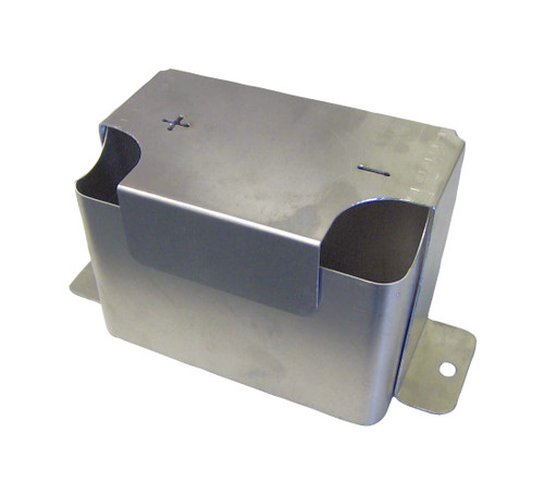 Battery Box - 6.5 in Length x 4 in Wide x 4 in Height - Aluminum - Natural - Micro / Mini - Each