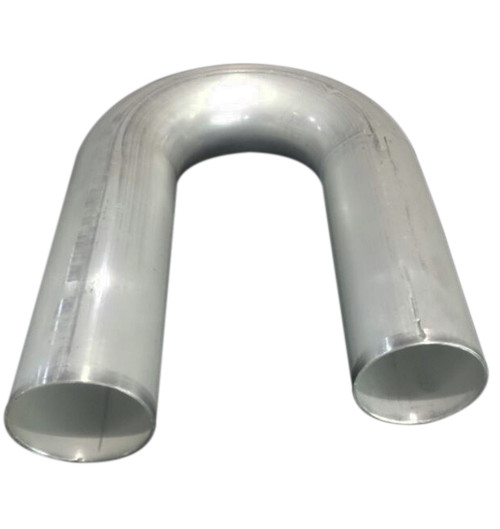 Aluminum Tubing Bend - 180 Degree - 2.5 in Diameter - 3 in Radius - 0.065 Thickness - Aluminum - Natural - Each