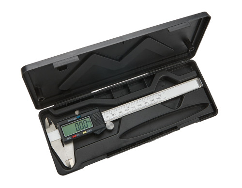 Dial Calipers - Digital - 0.001 to 6.000 in Range - Case - Stainless - Each