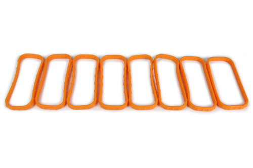 Intake Manifold Gasket - 1.441 x 3.7 in Rectangular Port - Rubber - F.A.S.T LSX Intake Manifolds - Set of 8