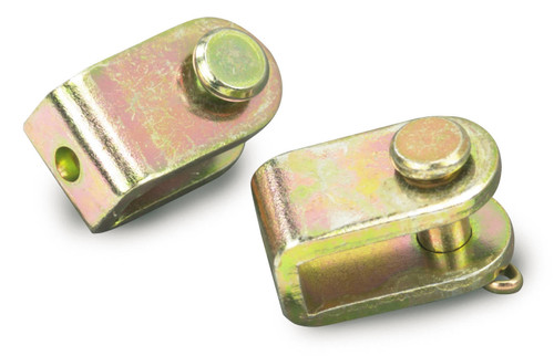 Rod End - Clevis - Steel - Cadmium - Parking Brake Cable - Wilwood / Chevy Corvette 1988-14 - Pair