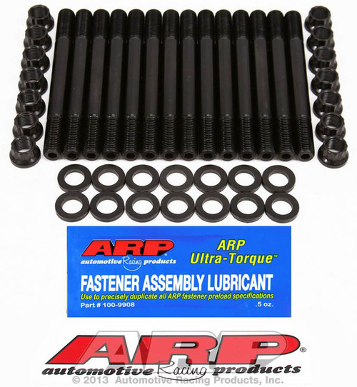 Cylinder Head Stud Kit - 12 Point Nuts - Chromoly - Black Oxide - Toyota JZ-Series - Kit