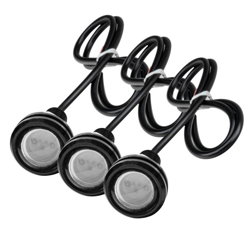 LED Accessory Light - Lightning Pre-Runner - 3 White LED Bulbs - 3 Watts - Grille Mount - Jeep Wrangler JL 2018-20 - Kit